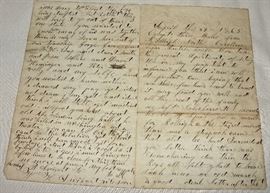 Civil War Letter with Extremely Important Content - Lincoln's Assassination, Surrender of Gens. Lee and Johnston, Capture of Jefferson Davis 