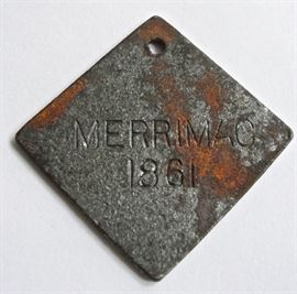 Rare Piece of the Confederate Ironclad the Merrimac or CSS Virginia; Souvenir Produced by Albemarle Paper Company during the Civil War Centennial