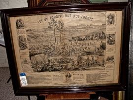 Rare c. 1875 Print of Andersonville Prison