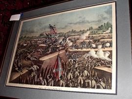 Original Kurz and Allison Print of the "Fall of Petersburg"