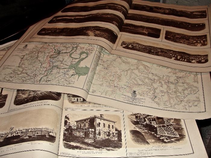 Many Whole Pages - Maps and Prints - Out of the Atlas That Accompanied the Official Records of the War of the Rebellion