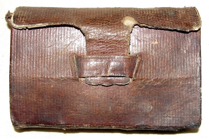 1840s Leather Covered Pocket Testament Identified to Dr. E.A. Herring of Rockingham Co., Va. 