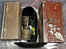 Many Pieces of Early Tinware