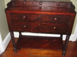 C. 1830 Mahogany and Mahogany Veneer Server