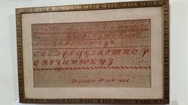 19th c. Sampler