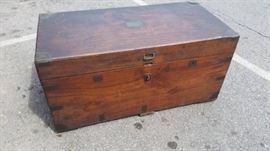 Unusual 19th Century Blanket Chest with Fitted Interior
