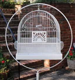 Vintage Standing Bird Cage