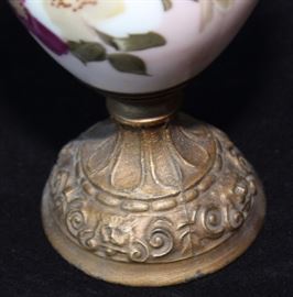 Antique Decorative Urn Pair

Each stand 13"t. Painted Porcelian middle and what appears to be brass top and bottom. Very well kept in a clean, non-smoking home and each in good to very good overall condition.
