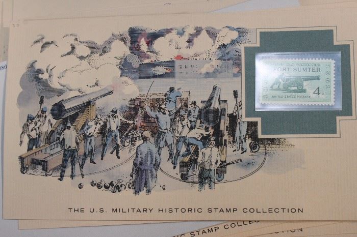 Stamps Collection! US Military and other Historic

Included is:

a framed pictured of authetic German stamps and narrative detailing national inflation during early 1900s

"The U.S. Military Historic Stamp Collection" Issued by The American Military Institute. Contains stamps from the 18th Century, 19th Century, and 20th Century organized as such. From the Franklin Mint at the Franklin Center. See pictures. 