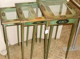 hand painted nesting tables