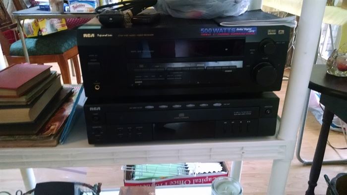 Receiver & 5 disc player 