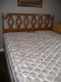 Full headboard and bed