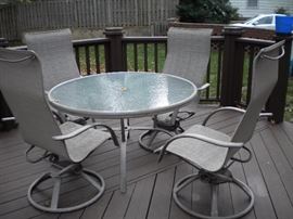 Patio table and chairs