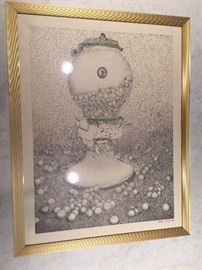 Vintage gumball machine artwork $25