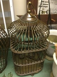 Brass bird cage $80