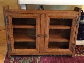 Hand-built oak cabinet