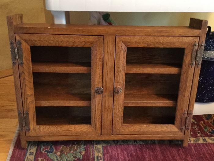 Hand-built oak cabinet