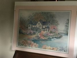 Victorian house poster