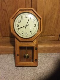 Custom made oak clock