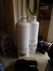 two 100 lb. propane tanks $75 each. Never used.