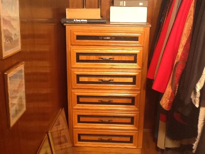 6 Drawer wood dresser
