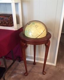 Goerge F Cram World Globe with Stand 