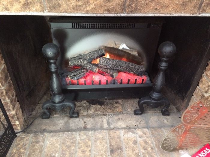 Electric Fire Logs Fireplace Insert, Put Out Heat 