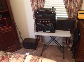 Stereo with  Bose Bookshelf Speakers