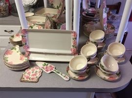 Desert Rose Cups & Saucers, Serving Pieces,
Platters