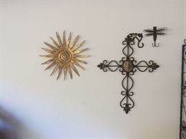 Sun and Cross Metsl Wall Art 