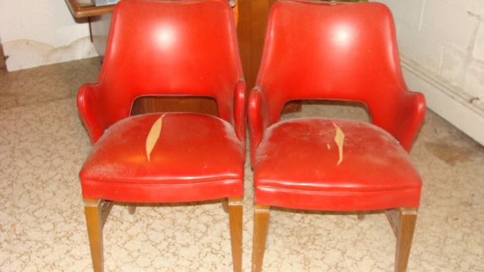 Four of these Authentic Retro " Bianco" Chairs----Need some TLC