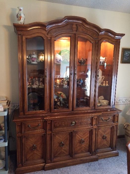 Modern Lighted China Cabinet