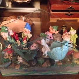 Little elves, gnomes and fairies, two containers