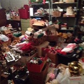 This is the Christmas room, we have a lot to go through!