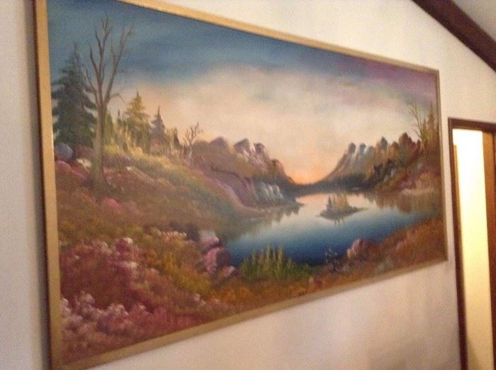 HUGE signed painting - a whole room focal point 