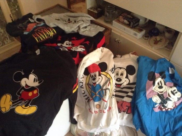 Vintage Mickey Mouse shirts and sweaters