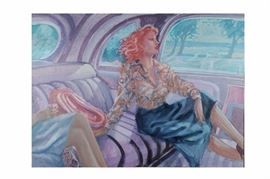 Lot 99 -"Two Driven Women", Oil on Canvas, David Cochran