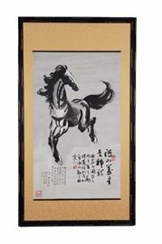Lot 117: Horse Painting, in the Style of Xu Beihong