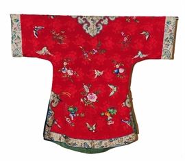 Lot 134 -Red Woman's Robe, 19th Century