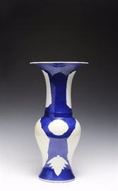 Lot 170 -Blue Glaze Phoenix Tail Vase, Late 19th Century