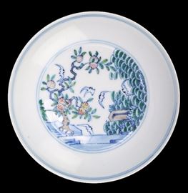 Lot 177 -Imperial Doucai Plate, Daoguang Period
