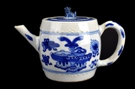 Lot 197 -Blue & White Teapot, Kangxi Period