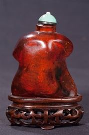 Lot 241 -Amber Snuff Bottle, 19th Century