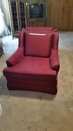 2  upholstered club chairs. Great Accent chairs and in good condition.,