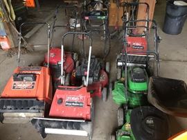 SNOW BLOWERS, LAWN MOWERS
