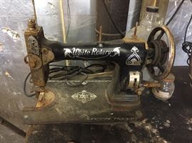White sewing machine 