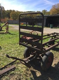Antique luggage cart