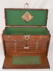 Antique 7 Drawer Union Machinist Tool Chest