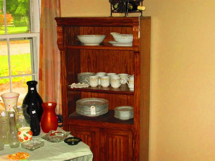 dishes, Cabinet is part of Desk set