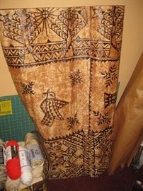 large bolt of vintage Samoan Tapa cloth, never used was still in the wrapper